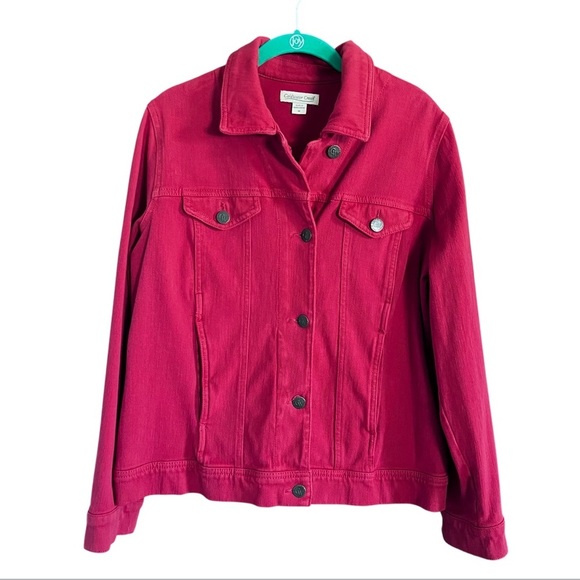 Coldwater Creek Jackets & Blazers - EUC Coldwater Creek Cabincore Red Jacket size Medium